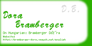 dora bramberger business card